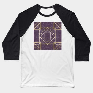 Gold Geometric Background Pattern Seamless Baseball T-Shirt